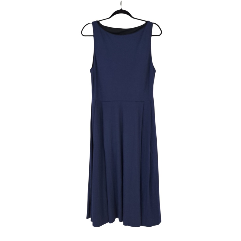 OGL Move Midi Dress Navy Blue Bamboo Blend Built-in Bra XL 250227-2219W43